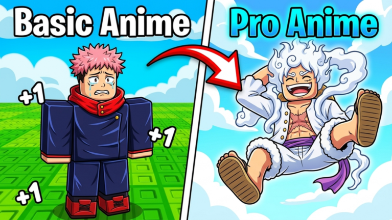 +1 Anime per Step official Roblox cover art